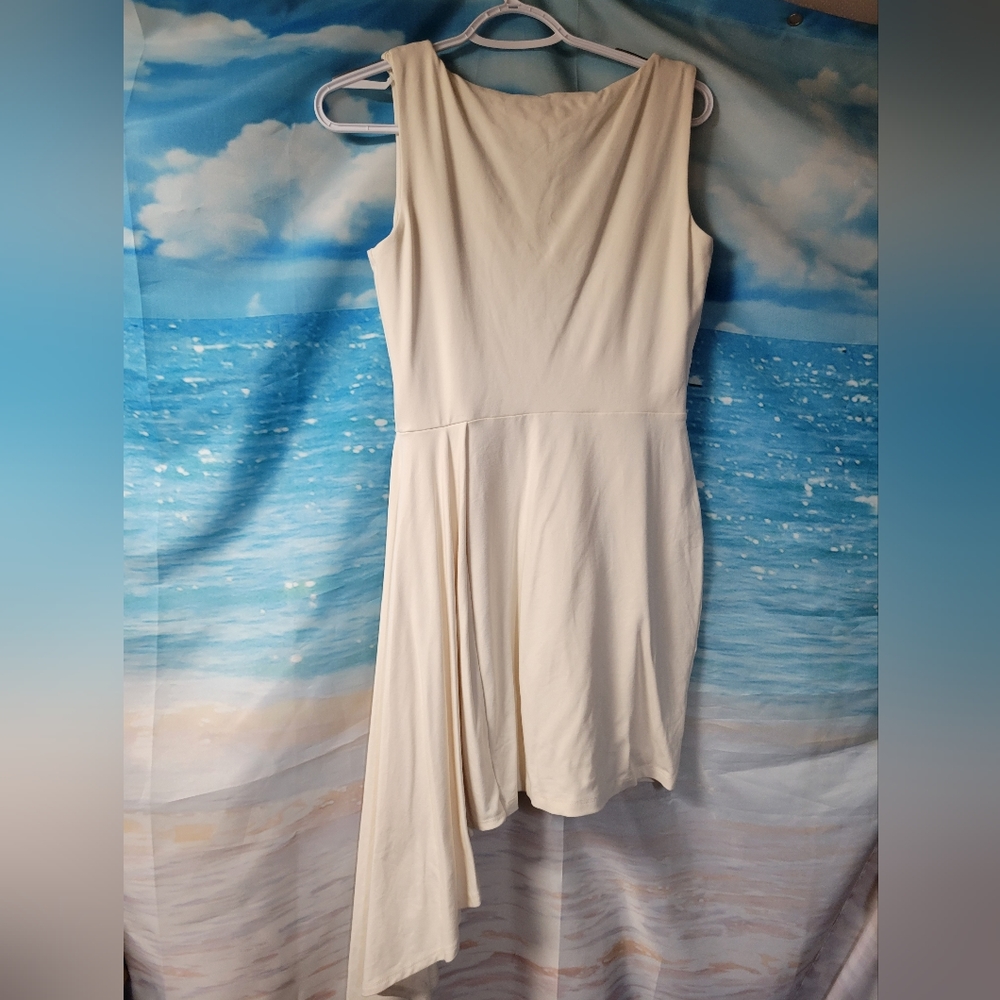 Susana Monaco NWT Size Small Porcelain Side Drape Dress Sample Piece - Picture 2 of 5
